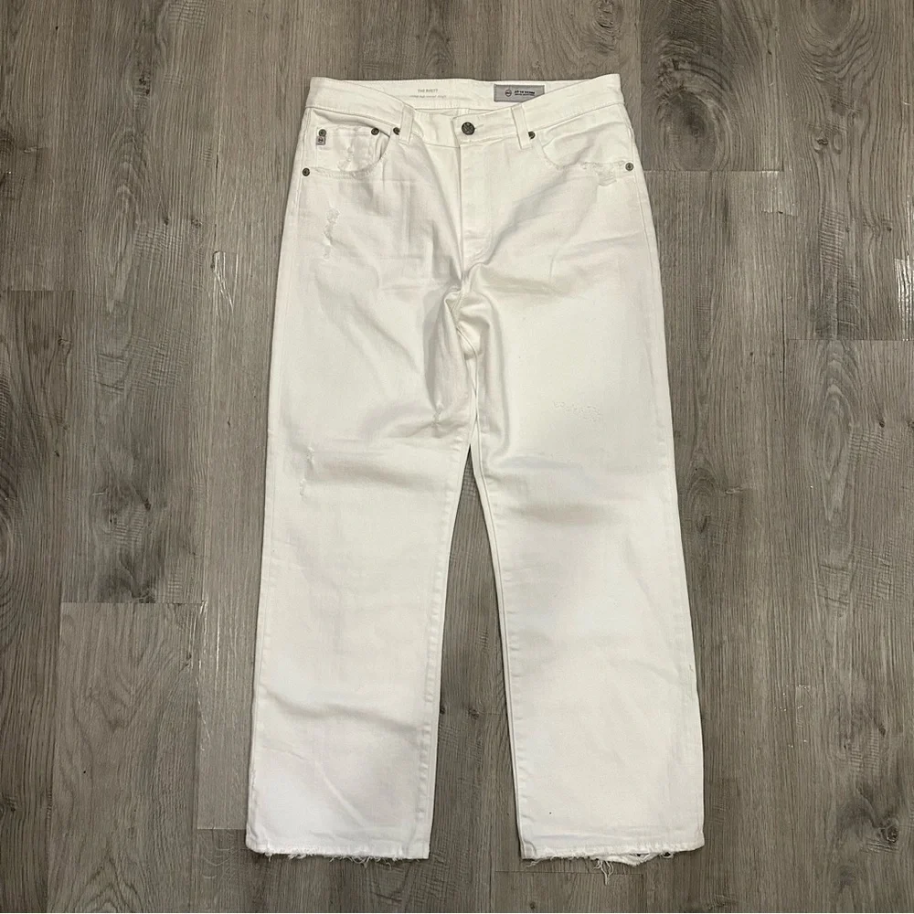 AG ADRIANO GOLDSCHMIED The Rhett Vintage High Waisted Straight Jeans Size 32 - Picture 2 of 8
